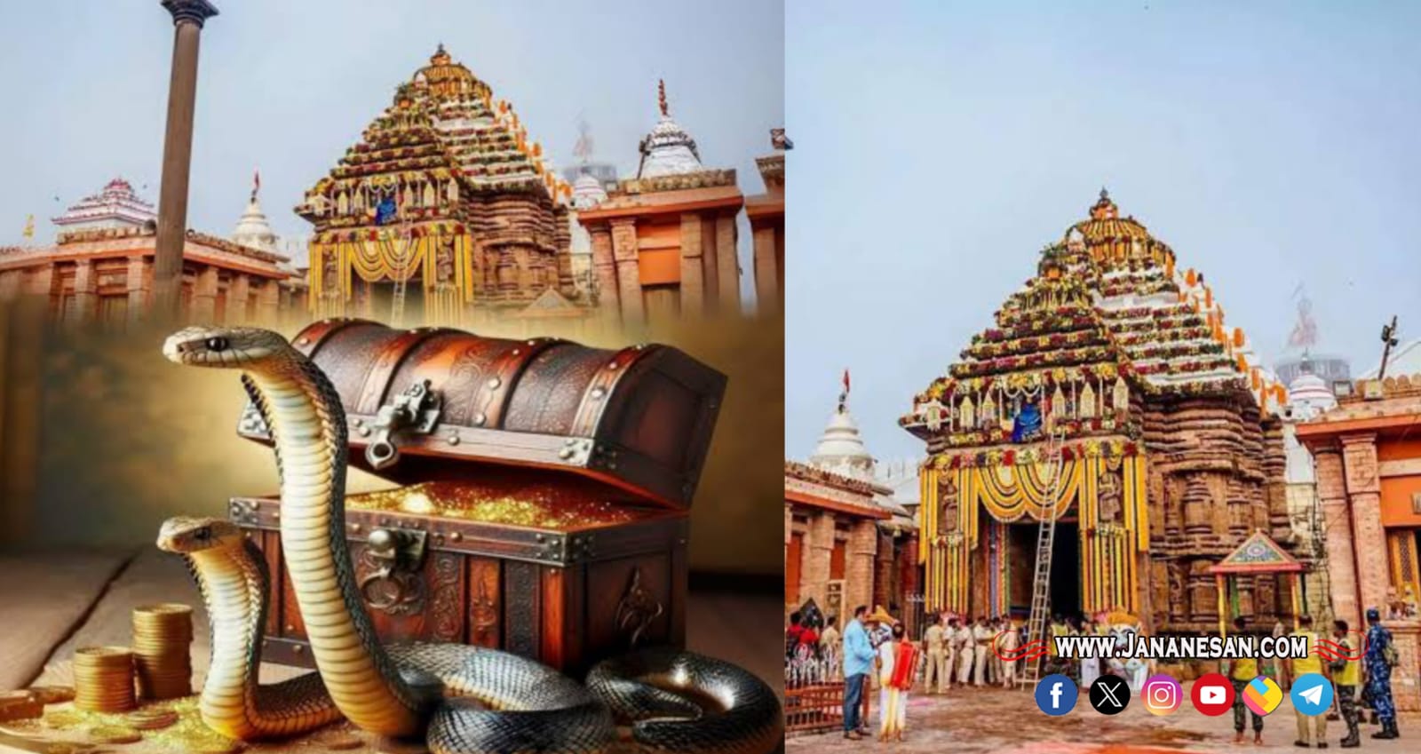புரி ஜெகந்நாதர் கோயிலி 46 ஆண்டுகளுக்கு பிறகு பொக்கிஷ அறை திறப்பு..!